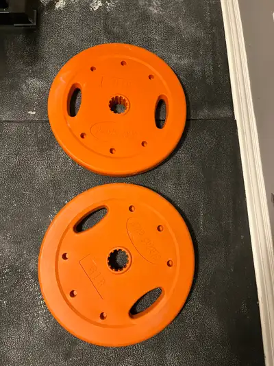Olympic training bumper plates 3lbs $40