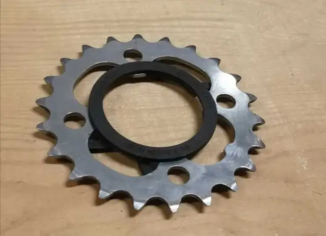 22 Tooth Bicycle Chainring Front Cog Gear ~ Shimano in Frames & Parts in Calgary - Image 3