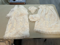Vintage Infant Christening/Baptism 4 piece Dress--Robe Baptême