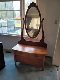 Beautiful Antique Dresser with Mirror