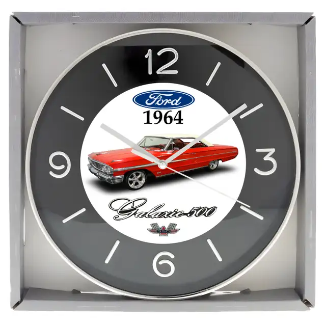 1964 Ford Galaxie 500 XL (Rangoon Red) Custom Wall Clock - New628637300564511212