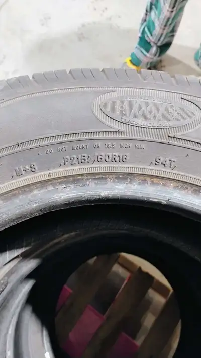 Selling a ets of tires and 1 set of rims all together Rims came off a 2012 Chevy Cruze Bolt pattern...