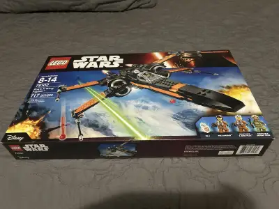 Build and display the Lego Star Wars 75102 Poe's X-Wing Fighter, a detailed model that includes 717...