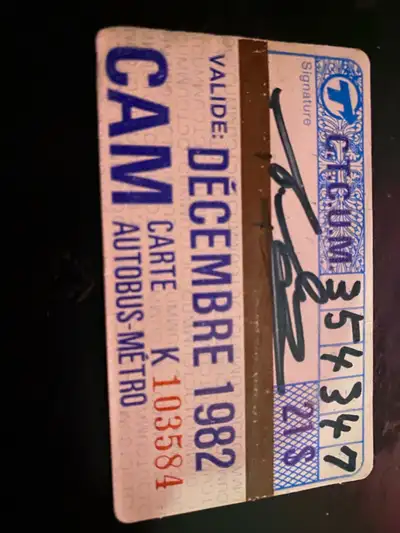 December 1982 Bus/Metro Pass , View more
