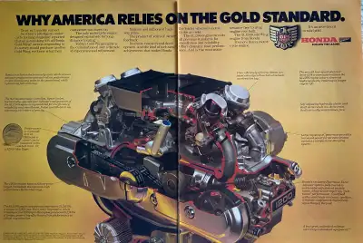 1985 Honda Gold Standard 2-Pg Original Ad Free Shipping , View more