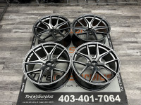 19x9.5 FAST FC04 Titanium Rims 5x114.3