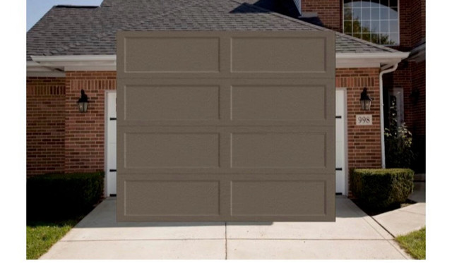 8’ X 7’ - Insuated Garage Door - Bronze  in Garage Doors & Openers in Renfrew