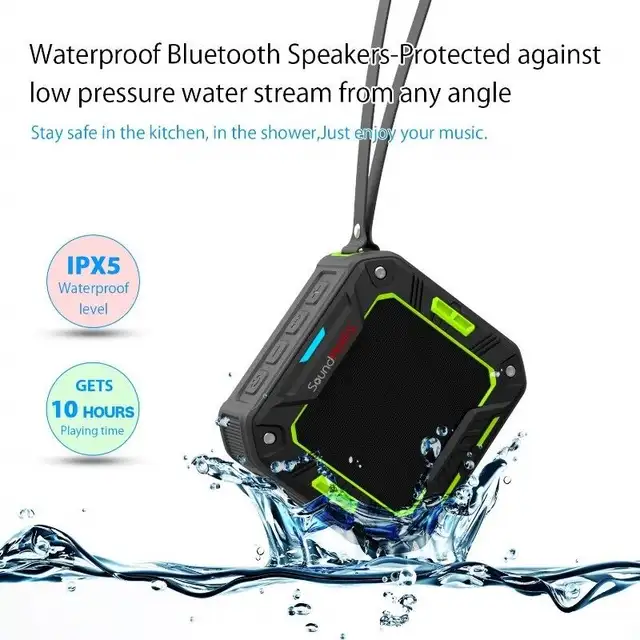 SoundPEATS Waterproof Mini Bluetooth Speaker - Rechargeable NEW62863260518530124
