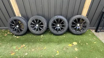 I am selling a set of Mercedes compatible winter tires mounted on rims, perfect for tackling Canadia...