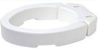 Carex Elongated Hinged Toilet Seat Riser; White; New, Boxed