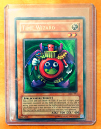 Vintage Yugioh Card - Time Wizard Holo