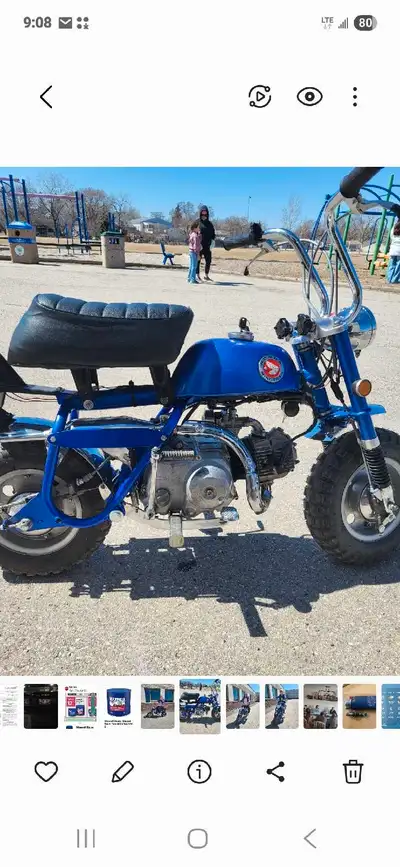 1971 Honda z50 K2 saved after sitting for 30 years. Many new parts and many reconditioned. Engine ha...