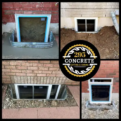 BASEMENT EGRESS WINDOW-INSTALL-BELOW-CUT 289.470.1337, View more