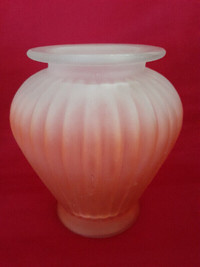 pink glass vase