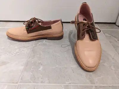 Women's Miista Light Pink Iridescent Derby Shoes US 5/EU 36, View more