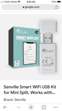 Senville Smart WiFi USB Kit for Mini Split, Works with Alexa new