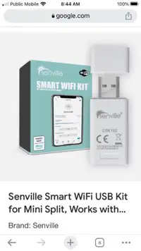 Senville Smart WiFi USB Kit for Mini Split, Works with Alexa new