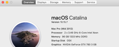 Mac Pro 5.1 (Mid 2012) 96GB 9TB 3GB GTX780 - Great Condition, View more