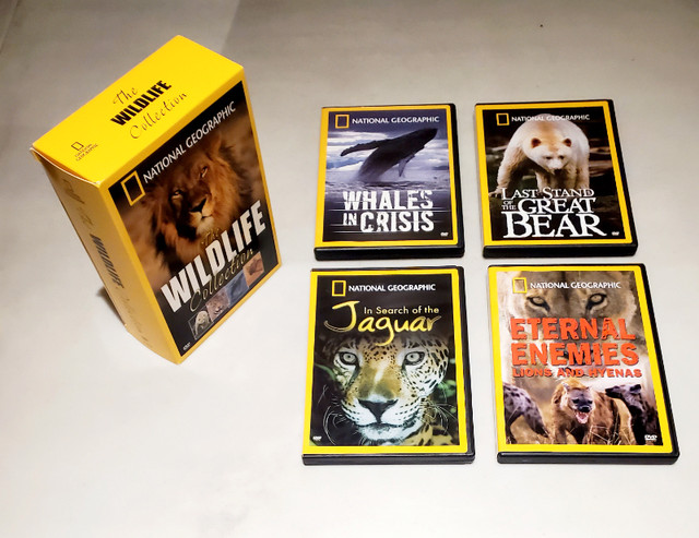 National Geographic Wildlife Collection 1 - 4 DVD Box Set | CDs, DVDs &  Blu-ray | City of Toronto | Kijiji