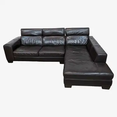 Genuine Leather NATTUZI Sectional L Shape Modern Free Delivery, View more