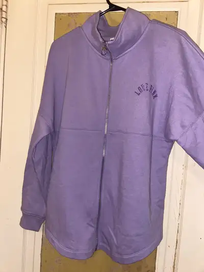 PINK Victoria’s Secret full zip sweatshirt logo mock neck szXS, View more