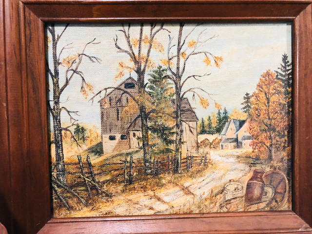 1950/60s Original Oil Painting Helen Crumback, Grafton Ontario dans Art et objets de collection  à Région d’Oshawa/Durham - Image 4