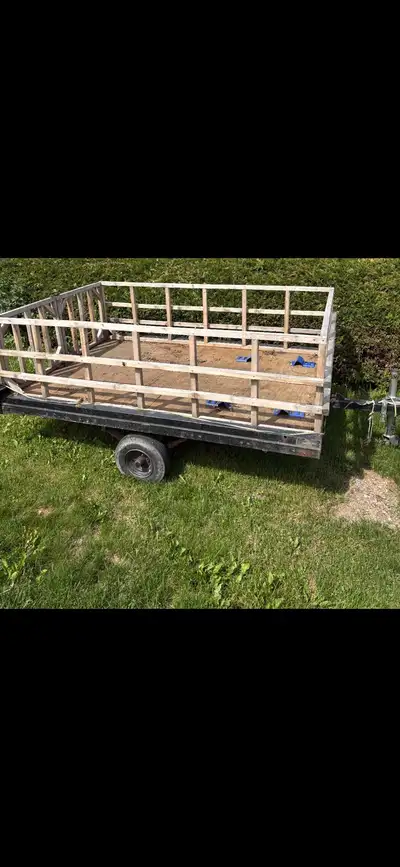 For sale 8 feet long 5 wide trailer still lot life in just upgraded to bigger trailer. 300 best offe...