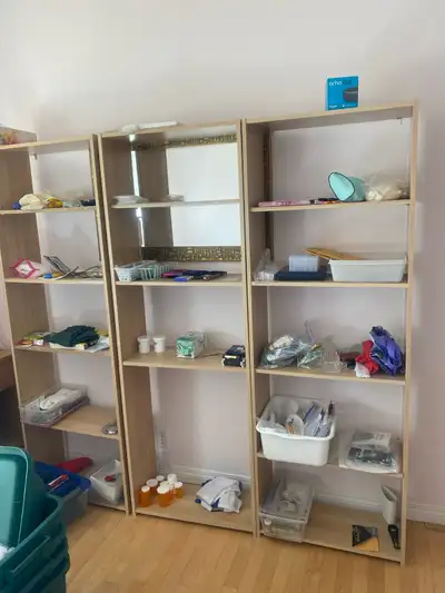 Book shelves or storage shelves. , View more