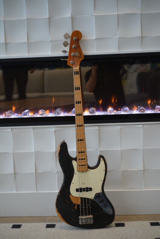 Used, 1972 Fender Jazz Bass "Geddy Lee"-Style for sale  