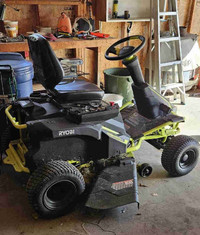 Riding lawnmower electric 