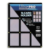 NINE (9) CARD .... BLACK BORDER screwdowns (for cards)