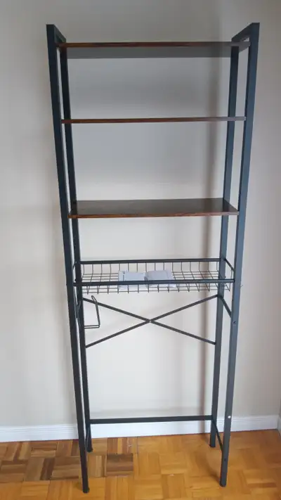 Storage shelves over toilet/laundry, View more