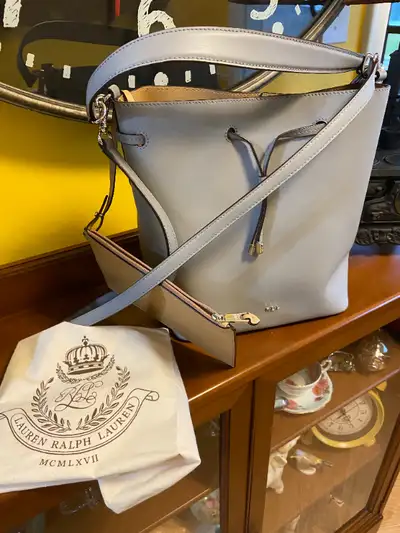 New Lauren Ralph Lauren Women's Dryden Debby Drawstring Bucket, View more