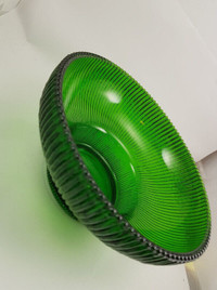 Emerald Green Hoosier Glass Bowl Flower Bowl