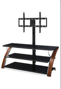 TV stand with mount - all black