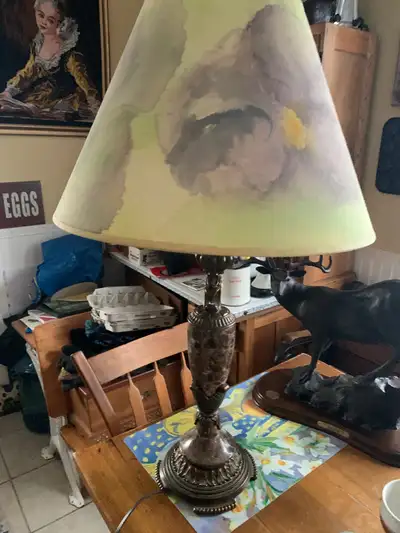 Lovely selection of antique lamps, View more