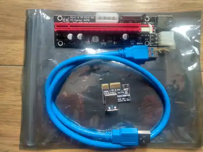 PCI-E Express 1x to 16x riser card, View more