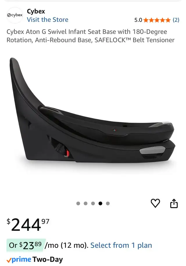 Cybex Aton G Swivel Infant Seat Base in Strollers, Carriers & Car Seats in Gatineau - Image 6