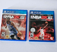 Playstation 4 Games NBA 2K15 And 2K16 $15 Each 