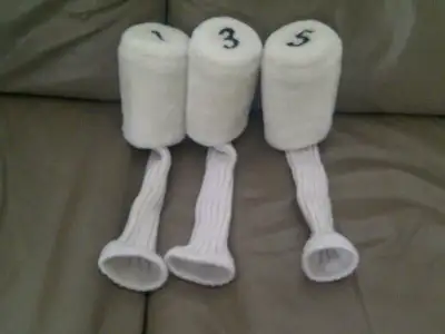 3 PROTECTEURS NEUFS POUR BÂTONS GOLF NUMÉRO 1,3x5: $5.00 CHACUN, View more