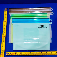 6 Reusable Silicone Storage Bags Brand New - $9 Each Set