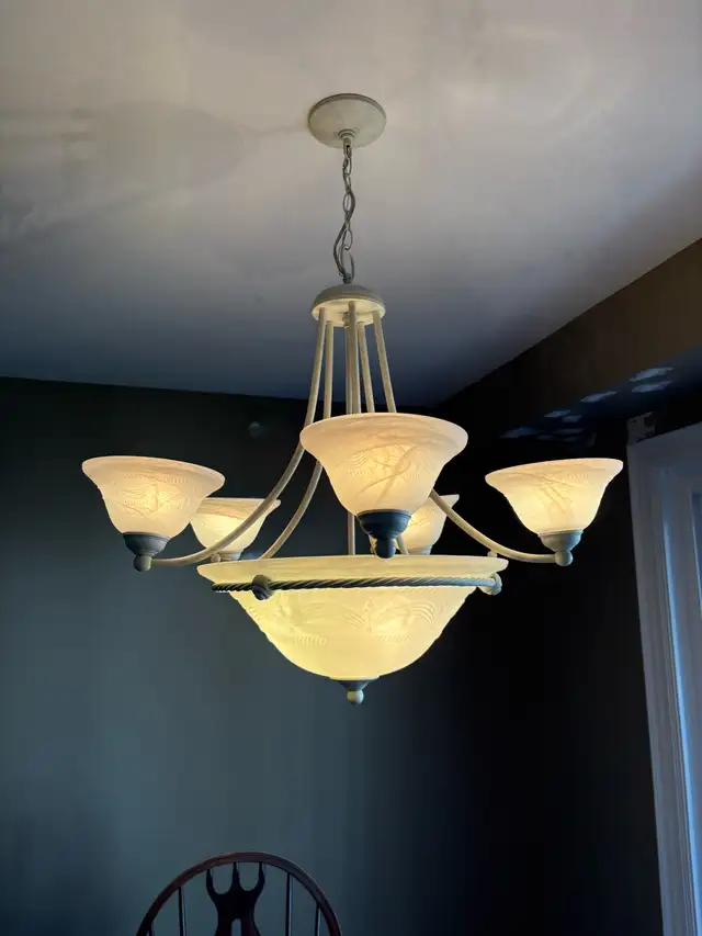 Antique White Chandelier in Indoor Lighting & Fans in Hamilton - Image 3