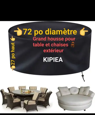 Neuf; Housse de table et chaises de patio ou jardin, View more