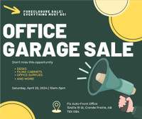Office Garage Sale- Foreclosure Sale