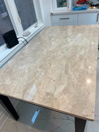 Dining Table with Marble countertop