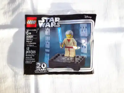 LEGO Star Wars Obi Wan Collectible Minifigure (30624) 20 years of LEGO Star Wars Polybag - 12 Pieces...