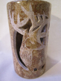 Canadian Aboriginal/Native Carving of a Deer on Stone #26