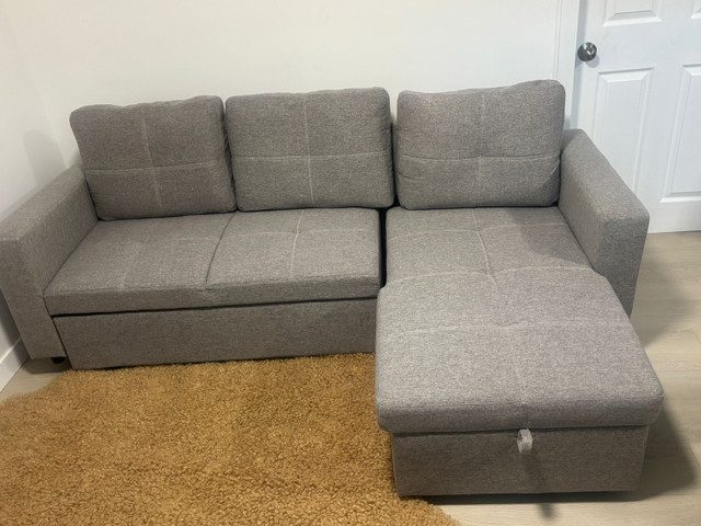 ️ Stylish Convertible Sofa Bed with Storage - $1000 in Couches & Futons in Kitchener / Waterloo - Image 3