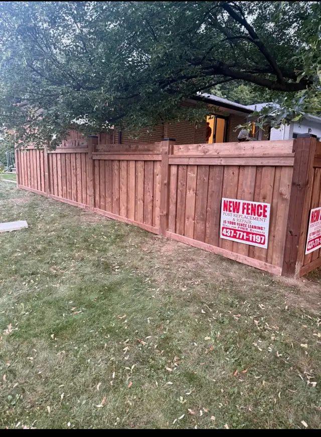 FENCE REPAIR MISSISSAUGA/REPLACE BROKEN POSTS NOW…. in Fence, Deck, Railing & Siding in Mississauga / Peel Region - Image 5