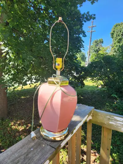 About 25" high table lamp, View more